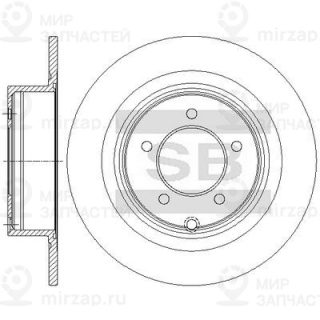 Тормозной диск SANGSIN SD4372