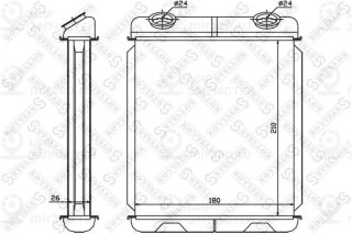 Теплообменник отопителя салона STELLOX 1035085SX
