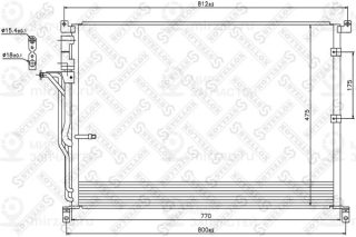 Конденсатор кондиционера STELLOX 1045183SX