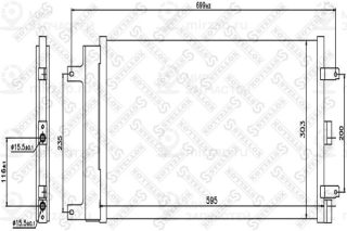 Конденсатор кондиционера STELLOX 1045619SX