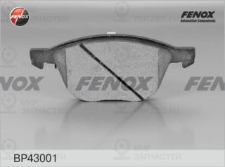 Комплект тормозных колодок (дисковый тормоз) FENOX BP43001