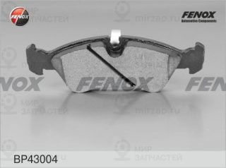 Комплект тормозных колодок (дисковый тормоз) FENOX BP43004