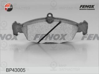 Комплект тормозных колодок (дисковый тормоз) FENOX BP43005