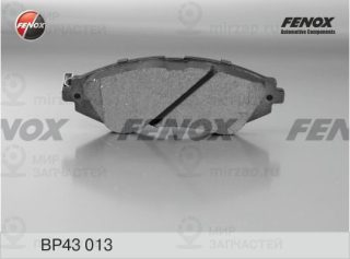 Комплект тормозных колодок (дисковый тормоз) FENOX BP43013