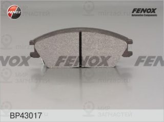 Комплект тормозных колодок (дисковый тормоз) FENOX BP43017