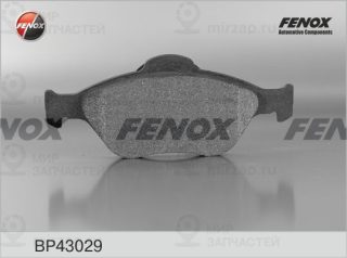 Комплект тормозных колодок (дисковый тормоз) FENOX BP43029
