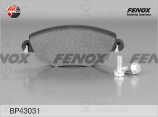 Комплект тормозных колодок (дисковый тормоз) FENOX BP43031