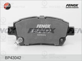 Комплект тормозных колодок (дисковый тормоз) FENOX BP43042