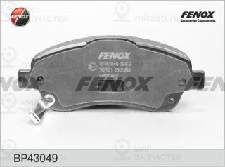Комплект тормозных колодок (дисковый тормоз) FENOX BP43049