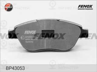 Комплект тормозных колодок (дисковый тормоз) FENOX BP43053