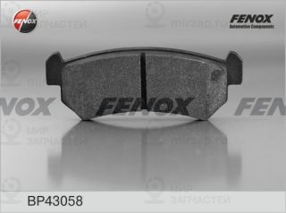 Комплект тормозных колодок (дисковый тормоз) FENOX BP43058