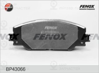 Комплект тормозных колодок (дисковый тормоз) FENOX BP43066