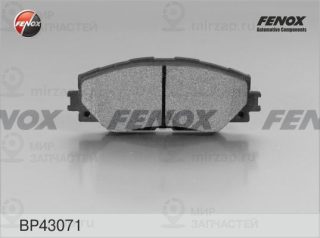 Комплект тормозных колодок (дисковый тормоз) FENOX BP43071