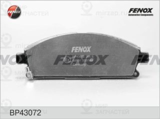 Комплект тормозных колодок (дисковый тормоз) FENOX BP43072