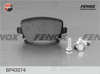 Комплект тормозных колодок (дисковый тормоз) FENOX BP43074