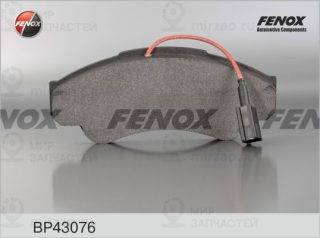 Комплект тормозных колодок (дисковый тормоз) FENOX BP43076
