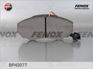 Комплект тормозных колодок (дисковый тормоз) FENOX BP43077