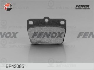 Комплект тормозных колодок (дисковый тормоз) FENOX BP43085
