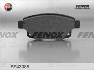 Комплект тормозных колодок (дисковый тормоз) FENOX BP43086