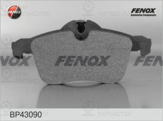 Комплект тормозных колодок (дисковый тормоз) FENOX BP43090