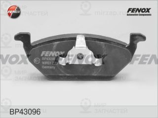 Комплект тормозных колодок (дисковый тормоз) FENOX BP43096