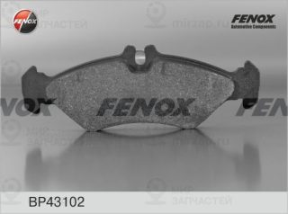 Комплект тормозных колодок (дисковый тормоз) FENOX BP43102