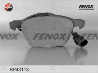 Комплект тормозных колодок (дисковый тормоз) FENOX BP43113