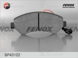 Комплект тормозных колодок (дисковый тормоз) FENOX BP43122