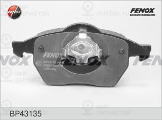 Комплект тормозных колодок (дисковый тормоз) FENOX BP43135