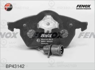Комплект тормозных колодок (дисковый тормоз) FENOX BP43142