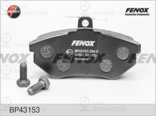 Комплект тормозных колодок (дисковый тормоз) FENOX BP43153