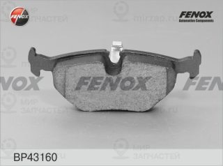 Комплект тормозных колодок (дисковый тормоз) FENOX BP43160