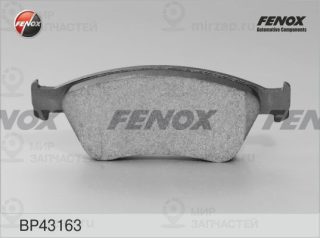 Комплект тормозных колодок (дисковый тормоз) FENOX BP43163