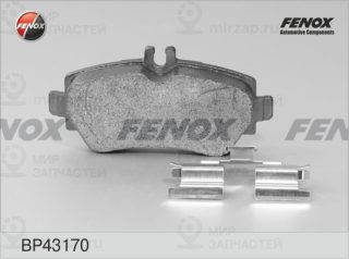 Комплект тормозных колодок (дисковый тормоз) FENOX BP43170