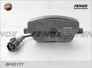 Комплект тормозных колодок (дисковый тормоз) FENOX BP43177