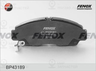 Комплект тормозных колодок (дисковый тормоз) FENOX BP43189