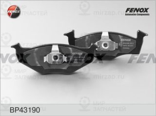 Комплект тормозных колодок (дисковый тормоз) FENOX BP43190