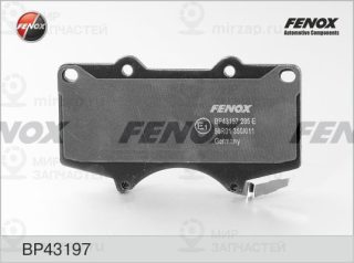 Комплект тормозных колодок (дисковый тормоз) FENOX BP43197