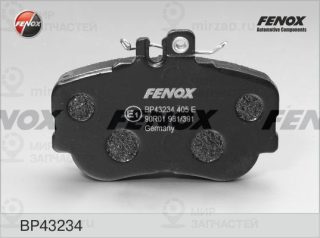 Комплект тормозных колодок (дисковый тормоз) FENOX BP43234