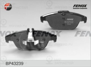 Комплект тормозных колодок (дисковый тормоз) FENOX BP43239