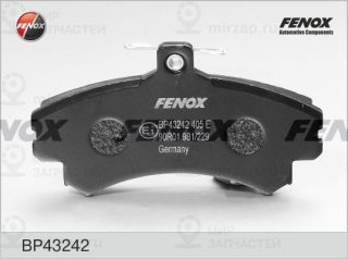 Комплект тормозных колодок (дисковый тормоз) FENOX BP43242