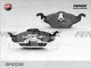 Комплект тормозных колодок (дисковый тормоз) FENOX BP43249