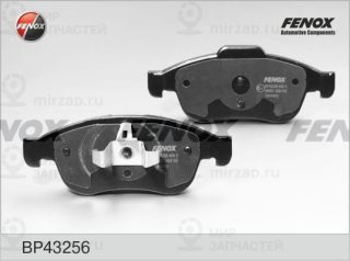 Комплект тормозных колодок (дисковый тормоз) FENOX BP43256