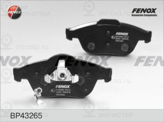 Комплект тормозных колодок (дисковый тормоз) FENOX BP43265