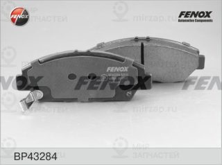 Комплект тормозных колодок (дисковый тормоз) FENOX BP43284