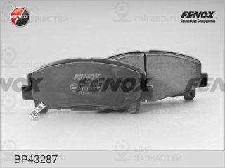 Комплект тормозных колодок (дисковый тормоз) FENOX BP43287