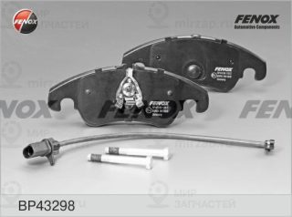 Комплект тормозных колодок (дисковый тормоз) FENOX BP43298