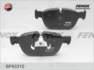 Комплект тормозных колодок (дисковый тормоз) FENOX BP43310