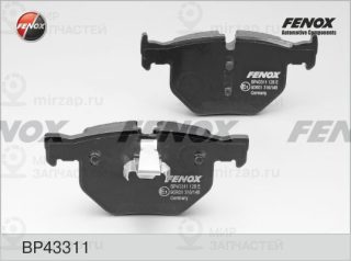 Комплект тормозных колодок (дисковый тормоз) FENOX BP43311