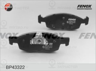 Комплект тормозных колодок (дисковый тормоз) FENOX BP43322
